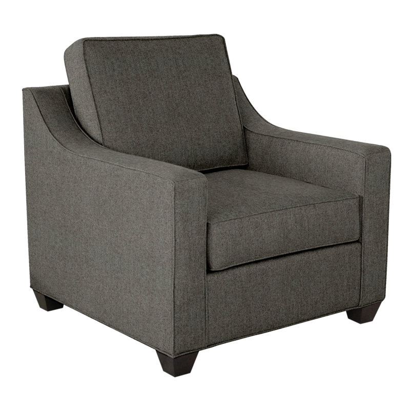 Fauteuil large de 34 po Clark, Cafelle, Gris anthracite Dorset