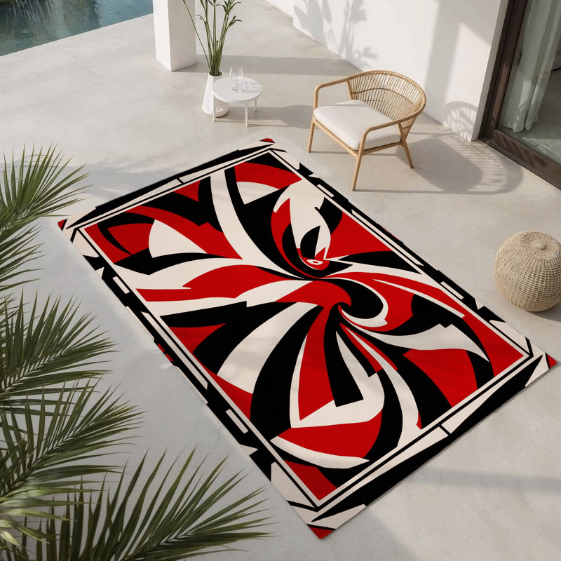Tapis intérieur et extérieur Rager Horizon, Rectangle 1 pi 6 po x 2 pi 6 po