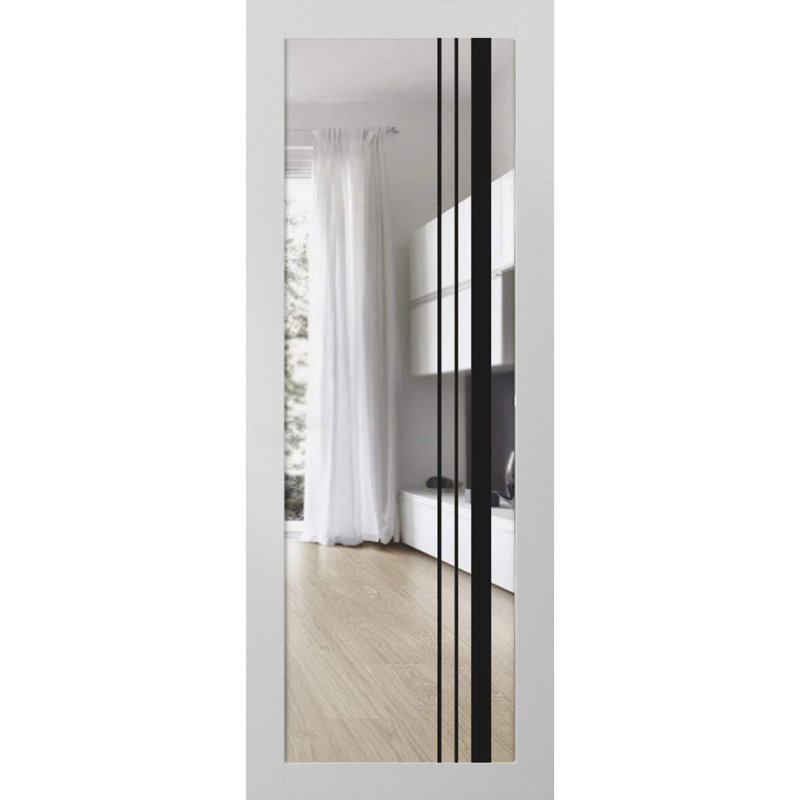 Porte de grange en bois lambrissé sans trousse de quincaillerie d'installation, 30 po x 80 po