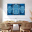 «Spiritual Hamsa Symbols», ensemble de 3 reproductions sur toiles par NirvanaDesigns-1105554162