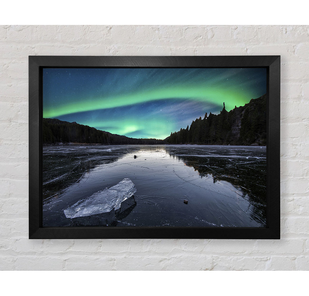 Northern Light Ice Waters - Einzelner Bilderrahmen Kunstdrucke