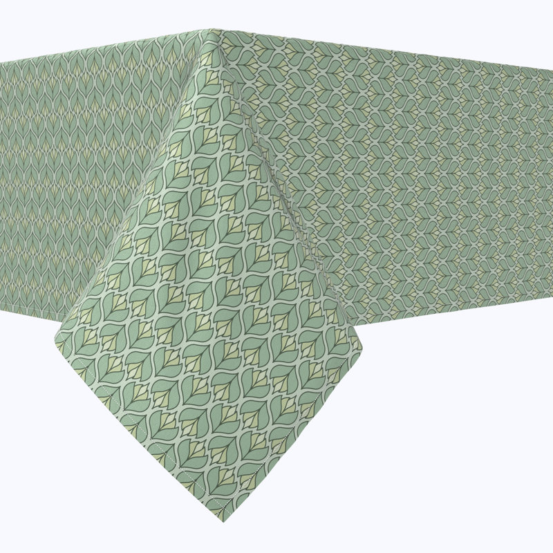 Rectangular Tablecloth, 100% Cotton, Floral 120, 104" x 60"
