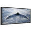 «Whale Tail Ocean Splash Coastal Nautical Minimalist Wall Decor Extra Large», reproduction d'art sur toile encadrée-126313634-126313632