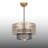 Aurelia 1-Light Two-Tier Geometric Mesh Pendant-299547859
