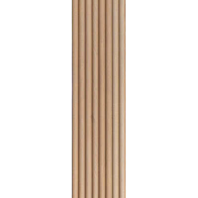 Contour Round Polystyrene Wood Wall Panels 93.7 in x 4.7 in