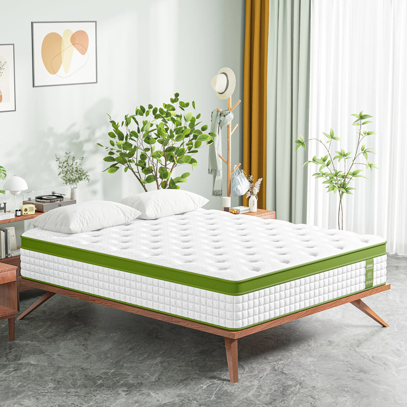 Hybrid Mattress In A Box With Gel Memory Foam And Pocket Springs, Pressure Relief & Motion Isolation, Certipur-Us Certified, No Odor