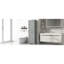 Grande armoire de rangement pour salle de bain, armoire de rangement autoportante avec tiroir et tablette réglable, panneau de fibres à densité moyenne avec finition peinte, gris-965326141