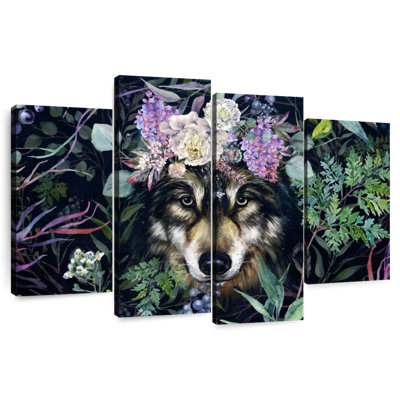 Brampt Forest Wolf Floral Crown