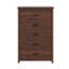 Ensemble de meubles de chambre à coucher modernes 4 pièces, lit en bois avec tête de rangement et station de charge, 2 tables de chevet et commode-2103151481