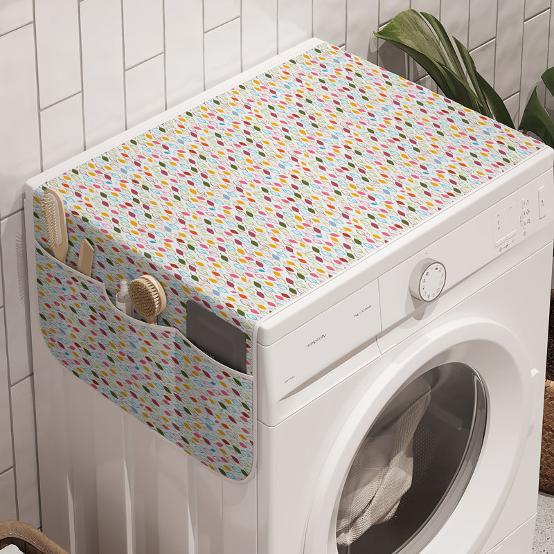 Ensemble de 2 pièces de rangement pour machine à laver East Urban Home