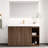 48F" Winston Walnut Freestanding Vanity With Sink, Spacious Storage, White Quartz Top, No Drain/Faucet, KD-555016166-555016160