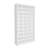 White 40 Cubby Shoe Storage Cabinet 13"D x 39.5" W x 72.5" H