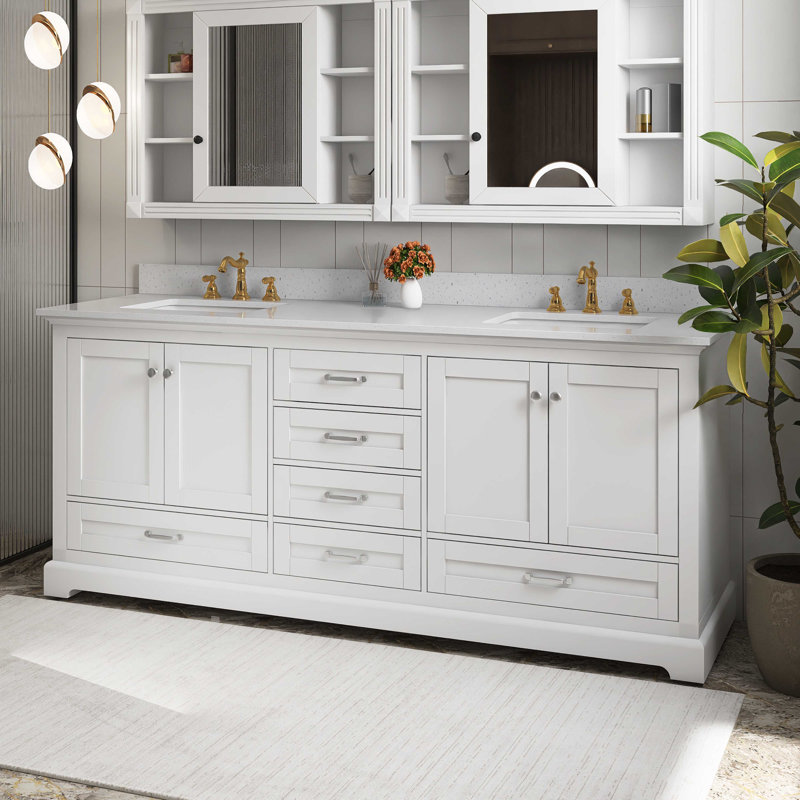 Ensemble de meuble-lavabo mural 80 po