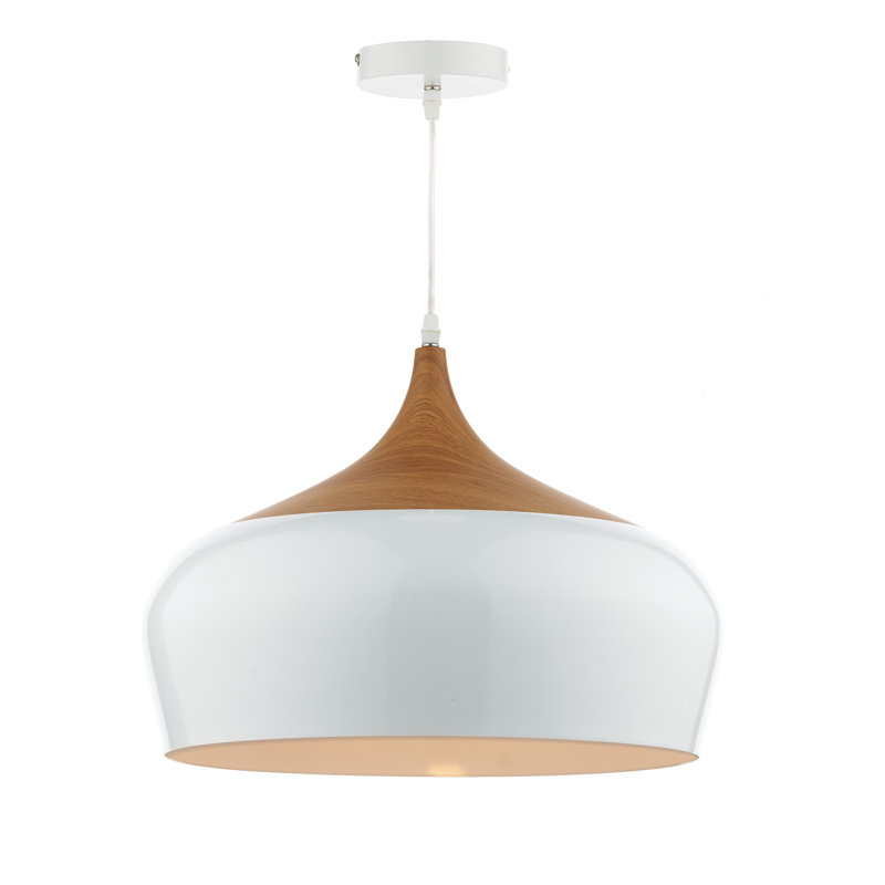 Nataly 1 - Light Dome Pendant, White