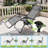 Mobarkar Outdoor Folding Zero Gravity Recliner Lounge Chairs with Adjustable Canopy Shade, Headrest-1023145565