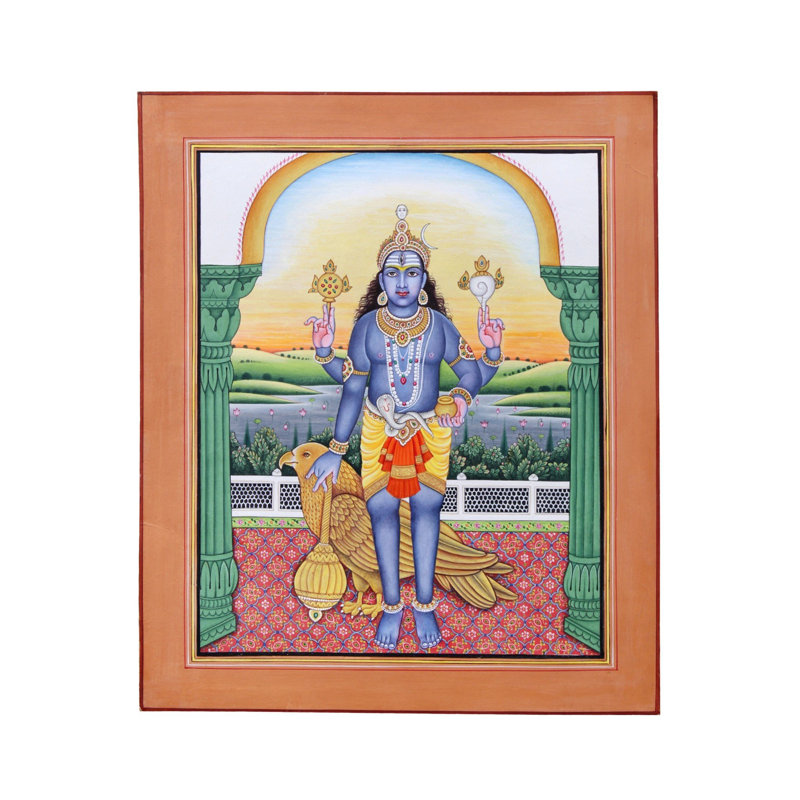 Lord Shani Dev | Peinture à l'aquarelle sur papier