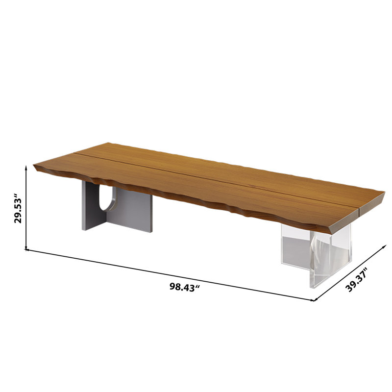 Table de conférence 98,43 po, 29.53" H x 98.43" W x 39.37" D