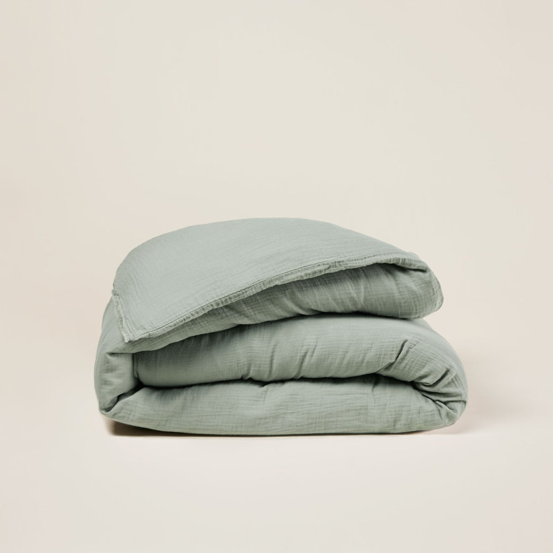 Solid Colour Duvet Cover, Emperor, Almond Green