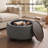 Round Cocktail Ottoman with Storage-265519396