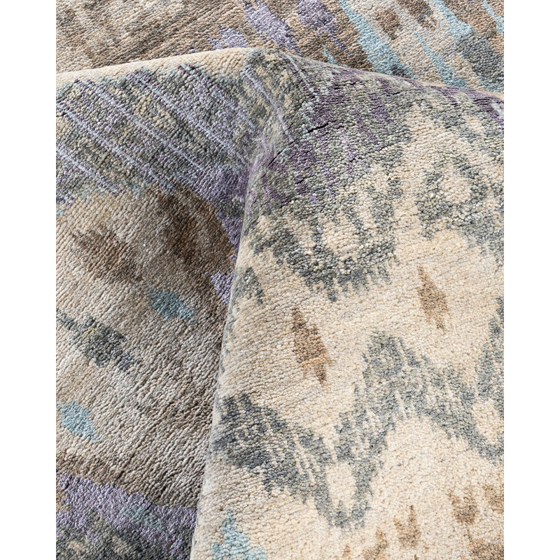 Overdyed One-of-a-Kind 9' 0" X 12' 2" Hand Knotted Area Rug