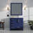 Bath Vanity with Right Offset and White Quartz Top-2106837194