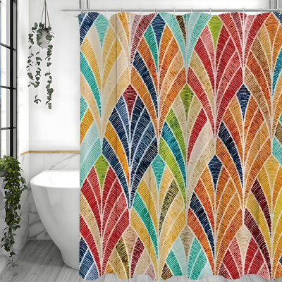 Shower Curtains with Hooks Included