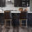 Maven Lane Vienna Swivel Stool with Faux Leather Upholstery-92561092-92561096