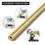 Tringle à rideaux simple 5/8 po avec embouts Balle-1271541345-1271541349