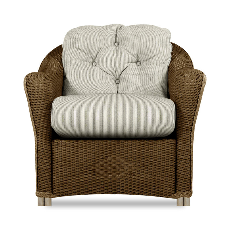 Reflections Outdoor Lounge Chair, Bark, Rollo Linen