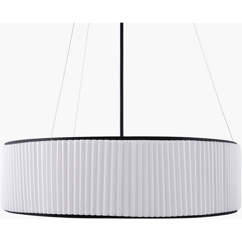 Lustre Oshae, H 67,5 po x l 37,5 po x P 37,5 po, Noir mat