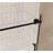 Frameless Shower Door 56-60 "W X 60" H, 1/4 "(6 Mm) Clear Tempered Glass, Explosion Proof Film, Stainless Steel Handle-121957656