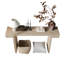 Table d'appoint de style rustique 60 pouces, table d'appoint avec canapé en bois vieilli pour le salon, couloir, bois naturel-1964579338