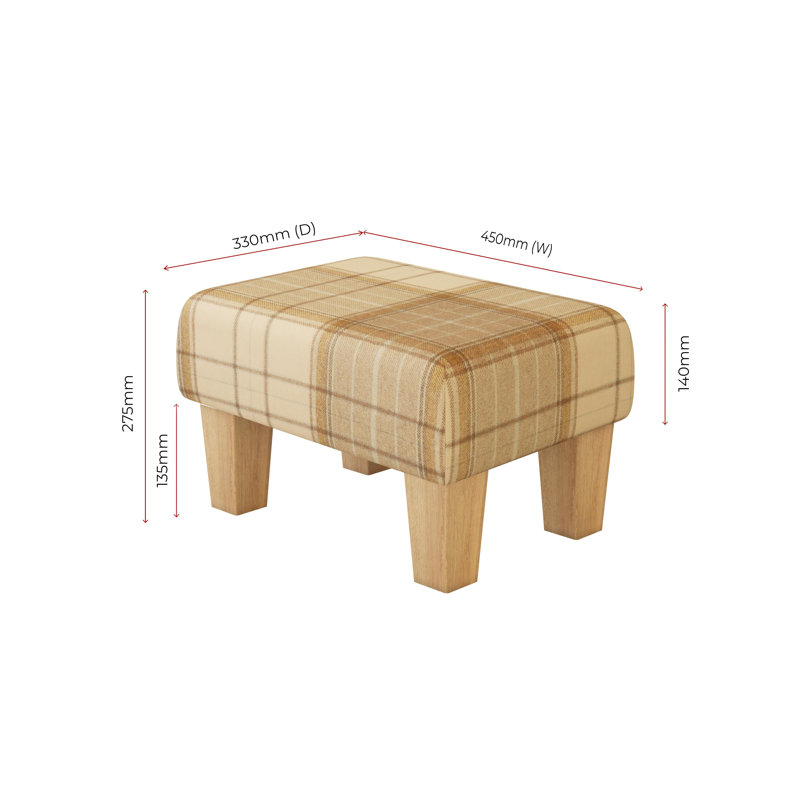 Manufactured Wood Accent Stool, Natural