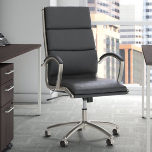 Fauteuil de direction à haut dossier en similicuir