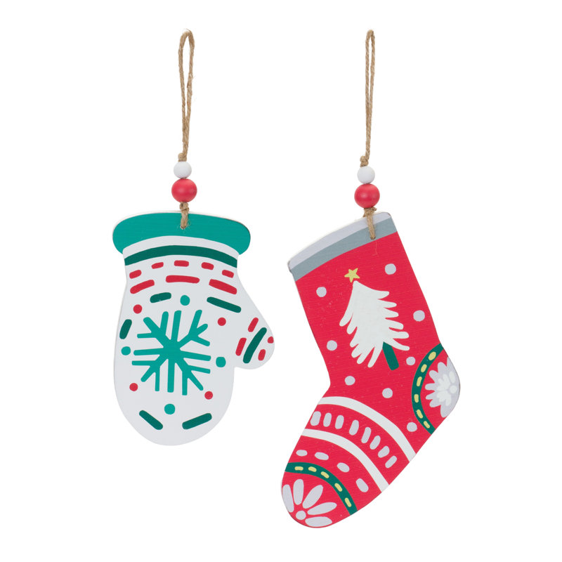 Getter 7'' Wood Holiday Shaped Ornament