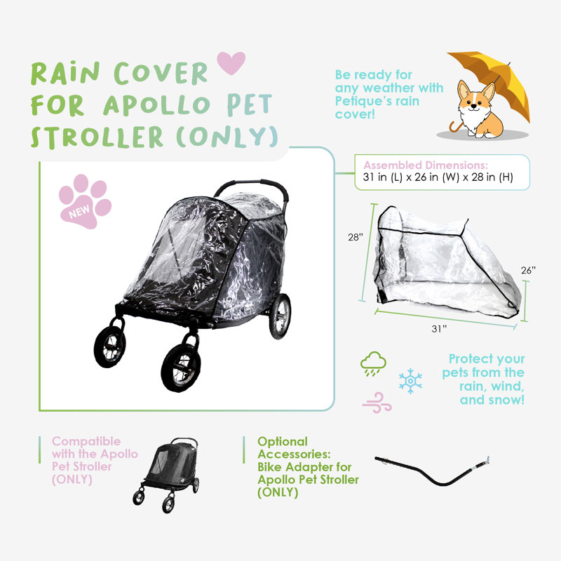 Foldable Pet Stroller Cover