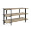 Console, finition brune sur place