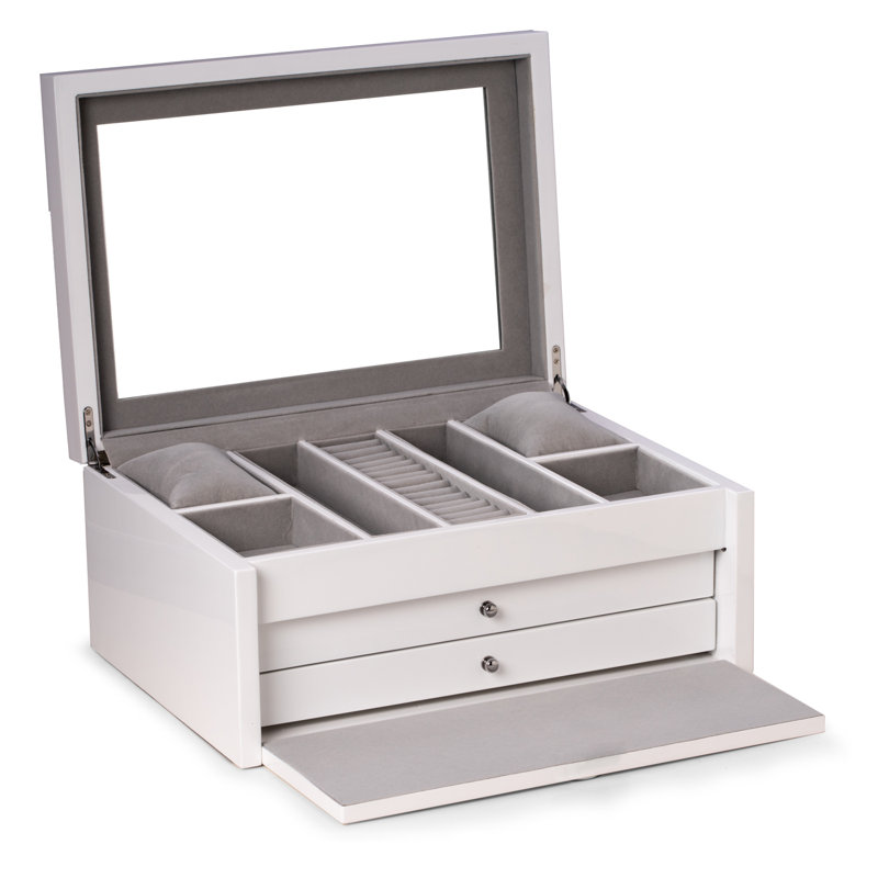 Leighton Wood Jewelry Box + Drawers