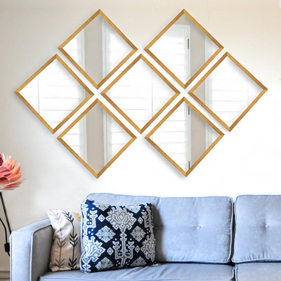 Ensemble de 7 miroirs biseautés 7 pièces Munden