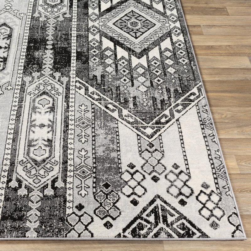 LurLine Abstract Indoor Rug, Runner 2'7" x 7'3"