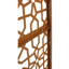 Écran d'intimité décoratif extérieur et intérieur en métal H 76 po x l 48 po - Panneau d'intimité autoportant et panneau de clôture pour terrasse, balcon, pelouse, jardin, brun | Idée de cadeau-120993481