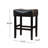 26" Backless Counter Stools, 2-Pcs Set, Brown