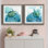«Island Swim I», ensemble de 2 peintures