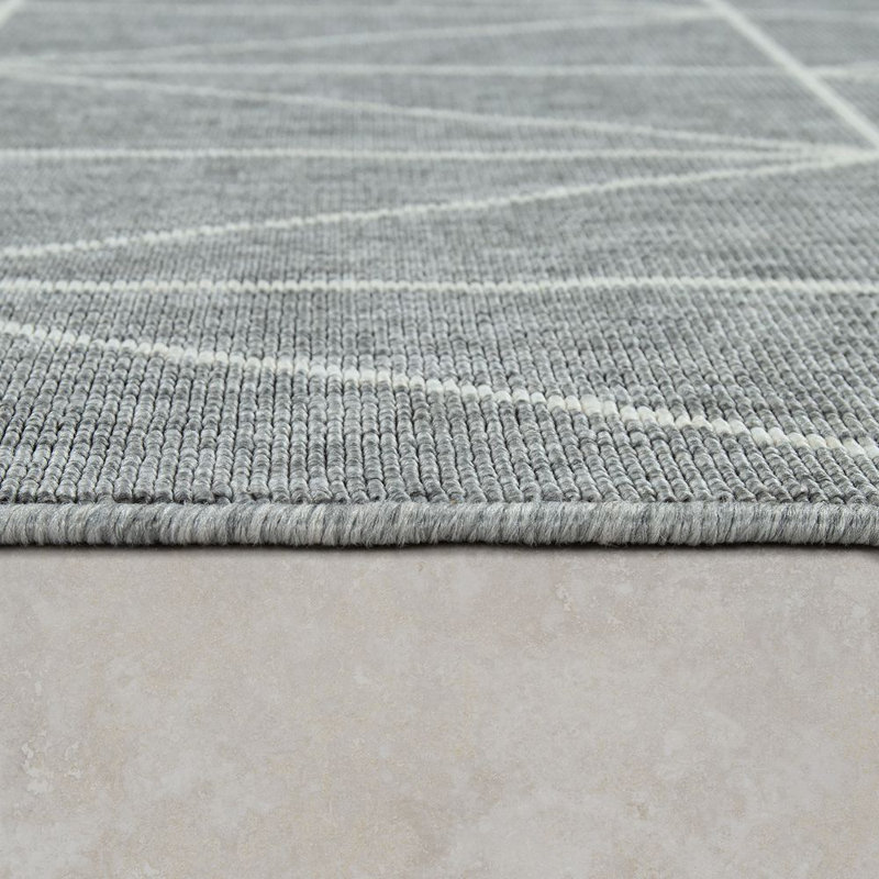 Burgos Rectangle Geometric Indoor / Outdoor Area Rug, Rectangular 120 x 170cm