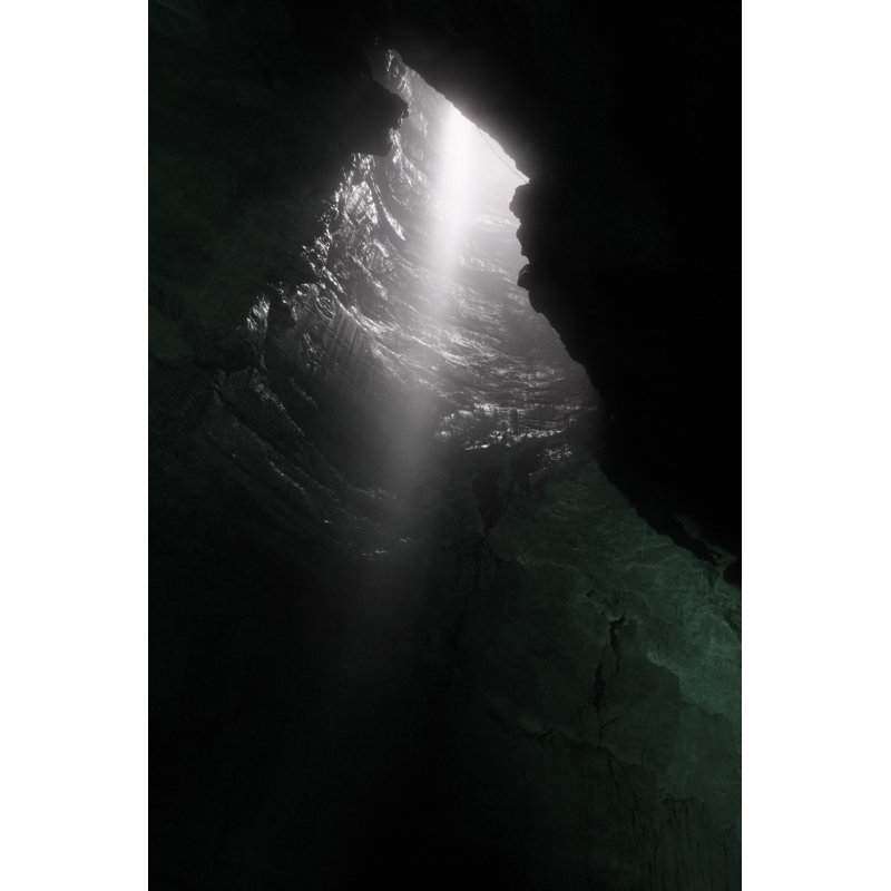 Underground Cave 1 Piece Wrapped Canvas Wall Art, 122cm H x 81cm W x 3.8cm D
