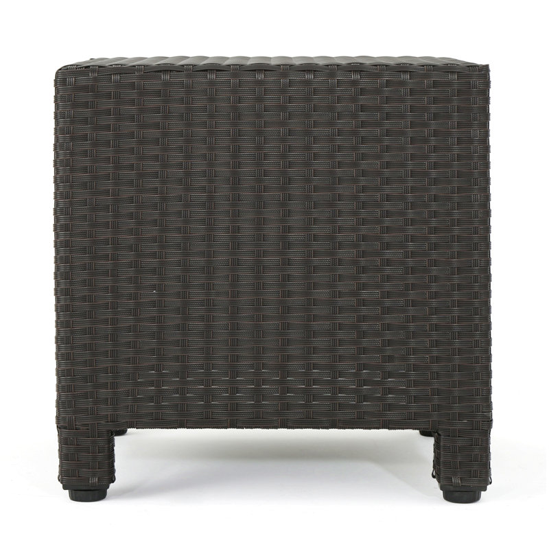 Accent Table For Patio Garden, Dark Gray