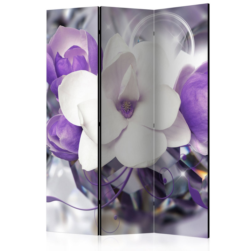 Solid Wood Folding Room Divider, 3