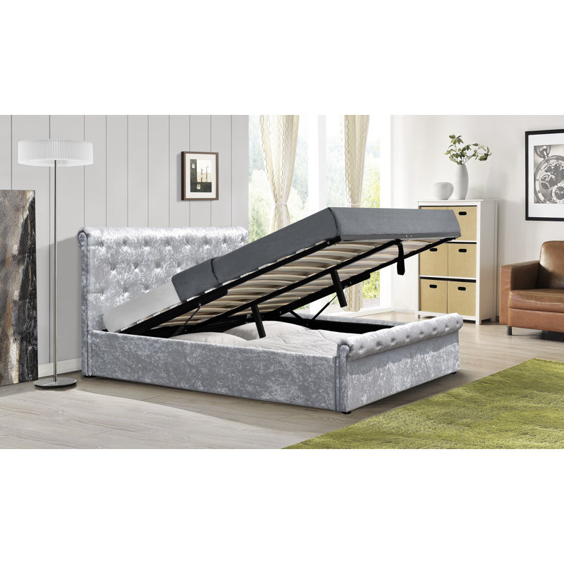 Upholstered Ottoman Bed, Double (4'6)