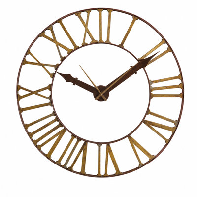Asher Metal Skeleton Wall Clock