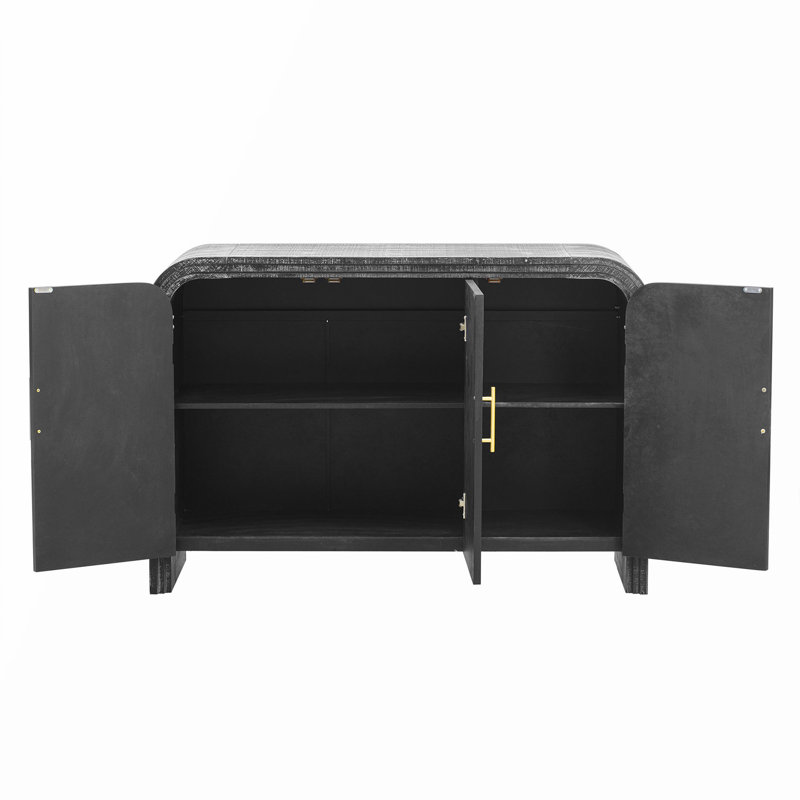 Console courbée, Noir